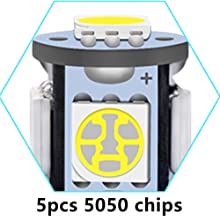 194 bombillas automotrices del LED 6500K acuñan T10 SMD 5050 saltan 5