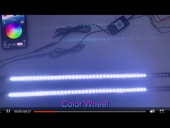 Universal ABS Car Interior LED Luces a prueba de agua 56CM Car Flash Strobe Light Knight Rider Escáner Li