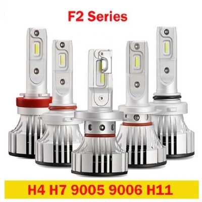 Luz de niebla Fanless del faro LED de la linterna automotriz del F2 H4 H7 9005 9006