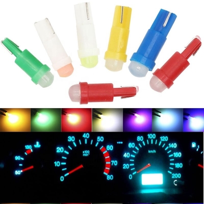 12v llevó los indicadores luminosos para la MAZORCA 1SMD LED rojo/verde/amarillo/azul/blanco de 3D de los coches T5