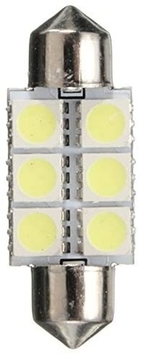 Bóveda interior DC blanco azul 12V 31m m del bulbo de lámpara de las luces del coche del adorno C5W 5050 6SMD LED 36m m 39m m 41m m