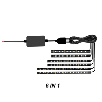 comprar La motocicleta Rgb llevó el neón de Kit Under Dash Decorate Atmosphere del coche con la radio del APP online manufacture