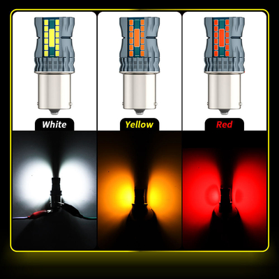comprar 12V resistente al agua 1156 3030 24LED + 2COB Luces de señal de giro de freno 3156 bombilla LED de doble color online manufacture