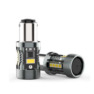 comprar Mejores ventas CB7 1157 W/Y Switchback bombilla LED BAY15D BA15D Canbus de doble color 28W 2500LM para luces de freno de señal online manufacture