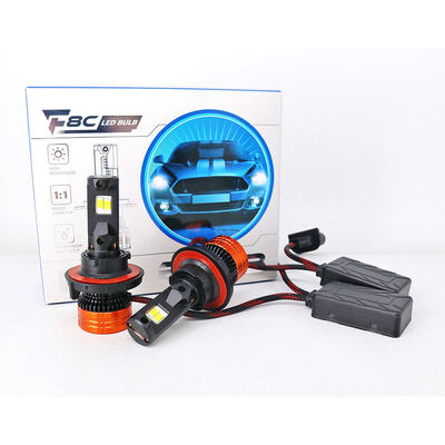buy Bombilla de faro LED F8C Super Brillante H13 H4 9007 9008 con chip LED GC-7035 80W 14000LM PCB de tubo de cobre para faros de coche de 12V 24V online manufacture