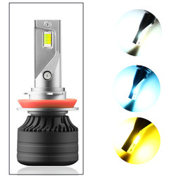 Lámpara modificada A automotriz del foglight 12-36V del faro LED de la cabeza del coche de las linternas tricolores de la luz LED H11