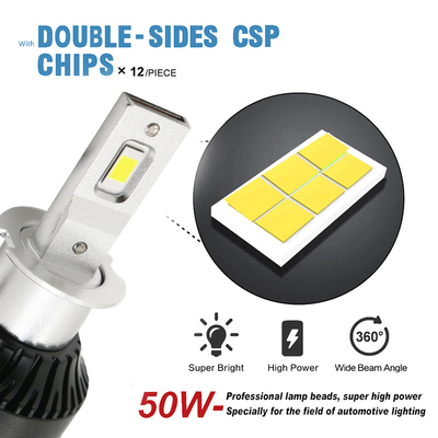 Sistema del producto de la bombilla de la cabeza de las linternas H3 6500K 12-36V LED del coche y la lámpara de la niebla del frente de 3000LM 30W