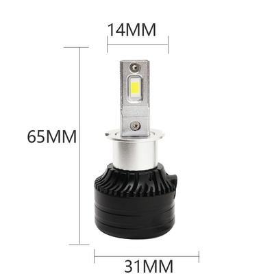 Sistema del producto de la bombilla de la cabeza de las linternas H3 6500K 12-36V LED del coche y la lámpara de la niebla del frente de 3000LM 30W