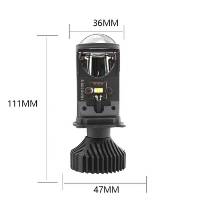 La lámpara delantera de la niebla del faro del coche de la linterna de la motocicleta LED de las linternas H4 YD6 6000K del coche modificó el bulbo 12V del LED