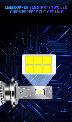 2 bulbo 180W de los lados H7 LED 360 bulbo llevado auto brillante estupendo de la linterna de las linternas H4 H11 HB3 9005 del coche de la luminiscencia del grado S2