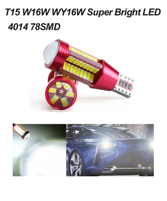 Las linternas más brillantes del coche LED de las luces reversas automotrices de la linterna 4014 de T15 W16W LED Canbus