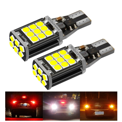 Freno sin error automotriz de Canbus de las señales de vuelta del ODM 3030 T15 LED que invierte para los coches