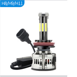 8 linterna automotriz 6000K 360 Canbus de los lados H1 H3 H4 H7 9005 9006 LED