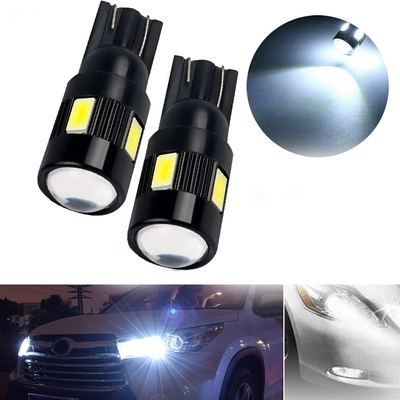 6 SMD bulbos llevados Nonpolarity de la luz pilota del coche de T10 5630 modificaron el bulbo DC 12V del LED