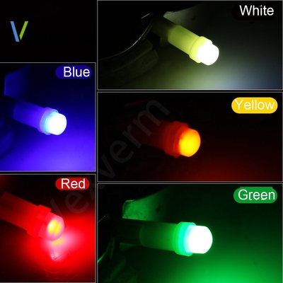 12v llevó los indicadores luminosos para la MAZORCA 1SMD LED rojo/verde/amarillo/azul/blanco de 3D de los coches T5