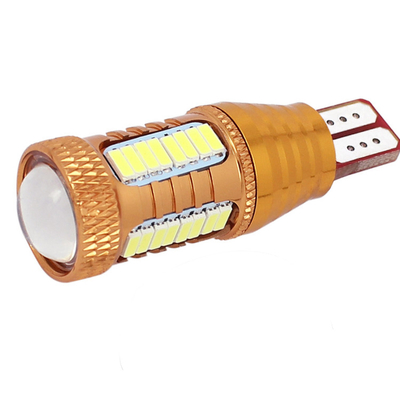 luces de freno reversas blancas automotrices ligeras interiores de las bombillas del Cree 12v 4014 32smd T10 Canbus LED