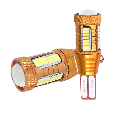 luces de freno reversas blancas automotrices ligeras interiores de las bombillas del Cree 12v 4014 32smd T10 Canbus LED