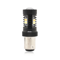 Luces de señal amarillas blancas de vuelta del freno de la montaña rusa 12V LED del color dual 1157 3157 7443 3030 16SMD
