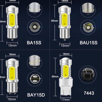 luces de señal universales autos de vuelta del freno de 6000K LED para el coche 7.5W 12V