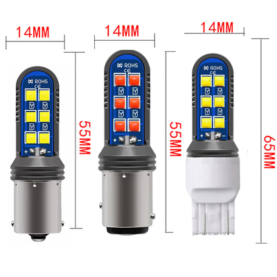 el universal 5w llevó la señal de vuelta de la luz de la cola Mini Headlamps 12SMD