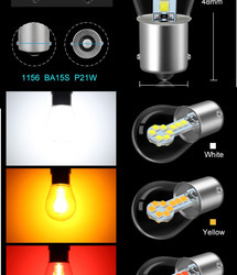 1156 luces de señal de vuelta del freno de BA15S LED 1157 BAY15D LED solas/bayoneta dual del contacto