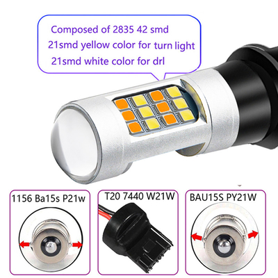 2835 7440 luces de señal de vuelta del freno de T20 Chips Fog LED 42SMD