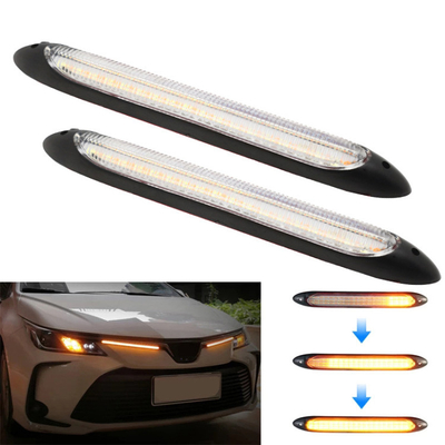 2 funcionamiento diurno flexible secuencial de la tira de tubo de la linterna LED del coche del color DRL