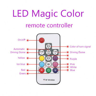 1000lm modificó el microprocesador de destello amonestador remoto experimental de la luz 2835 LED de la cola de Car Lights RGB