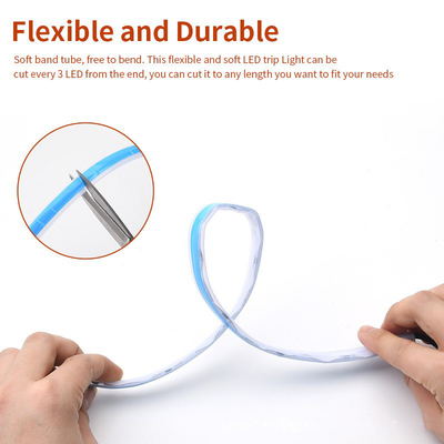 5050 luces flexibles del tubo de los 30cm 12V DRLled para los coches LED RGB de neón con teledirigido