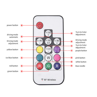 5050 luces flexibles del tubo de los 30cm 12V DRLled para los coches LED RGB de neón con teledirigido