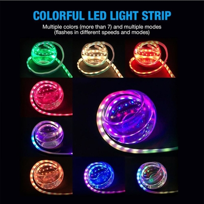 Montaña rusa impermeable de neón universal ligera RGB de funcionamiento del tiempo del día del control DRL LED del APP