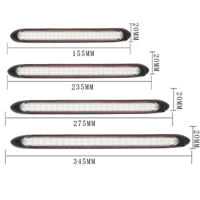 El fluir secuencial corriente diurno de las luces LED del vehículo universal de la prenda impermeable explora 2835 34.5CM