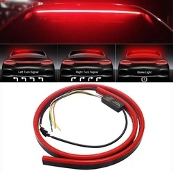 El tercero rojo flexible de la tira de tubo de la linterna LED del coche que destella frena el alto soporte ligero de la cola posterior