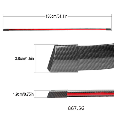 La luz de freno llevada automotriz de la prenda impermeable IP65 pela la fibra de carbono 2835