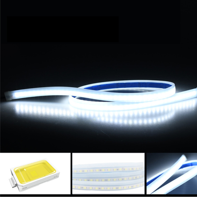 luces impermeables flexibles DRL de la guía del flujo del freno de la señal de vuelta de la tira de tubo de la linterna LED del coche de 2pcs 12V