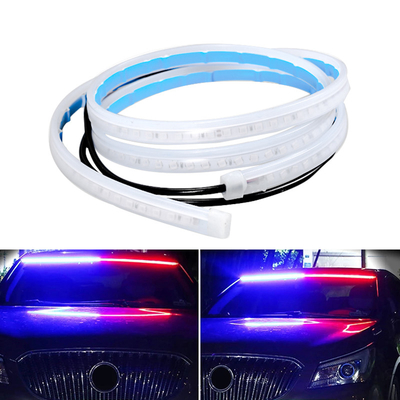 linternas impermeables flexibles ligeras DRL de la tira de funcionamiento del tiempo del día del coche LED de 2pcs 12V