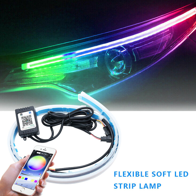 Control diurno auto DRL del RGB APP de las luces corrientes de la montaña rusa de neón de la prenda impermeable 12 voltios