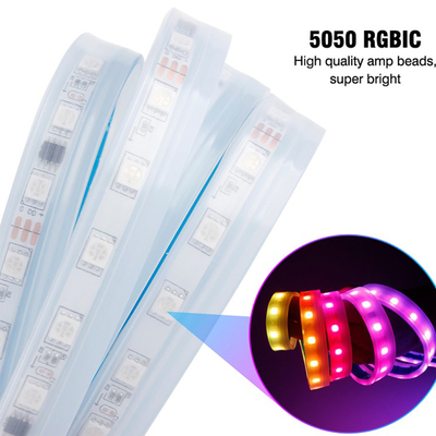 tira llevada flexible secuencial delgada ligera de la señal de vuelta de funcionamiento del tiempo del día de 2pcs 30/45/60 cm RGBLED