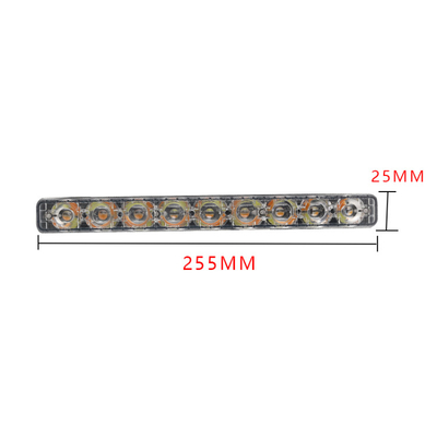 Tira de tubo llevada linterna de aluminio del coche de Drl del automóvil bicolor con la lente del ABS