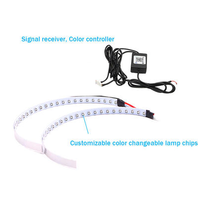 Las luces ambiente APP del coche del IP 67 LED controlan el equipo de los anillos del halo del demonio del grado SMD de Angel Eye Kits 360 de la linterna