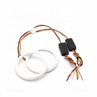 4014 el color dual ligero corriente ambiente de las luces 60m m DRL del coche del LED llevó a Angel Eyes Kit