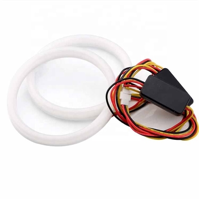4014 el color dual ligero corriente ambiente de las luces 60m m DRL del coche del LED llevó a Angel Eyes Kit
