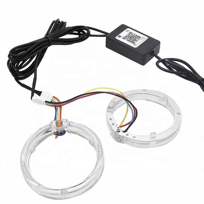 El interior del coche de los anillos del halo de DRL RGB llevó las luces ambiente CCFL Angel Devil Eyes 80m m 95m m 105m m 110m m
