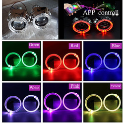 El interior del coche de los anillos del halo de DRL RGB llevó las luces ambiente CCFL Angel Devil Eyes 80m m 95m m 105m m 110m m
