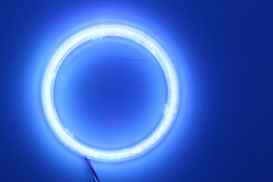 Lámpara AZUL ROJA ambiente 12-18V de la niebla de las luces 100M M del coche de Angel Eyes LED de la mazorca