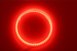 Lámpara AZUL ROJA ambiente 12-18V de la niebla de las luces 100M M del coche de Angel Eyes LED de la mazorca