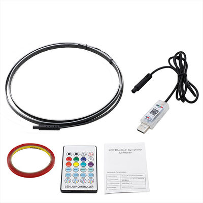 DC5V-12V RGB LED Decoración interior de automóviles Atmosfera Control de APP acrílico ligero Estilo oculto