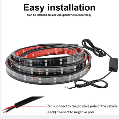 24V 5050 SMD 5A 2.4m Luces de la atmósfera interior del automóvil con mando a distancia para camioneta