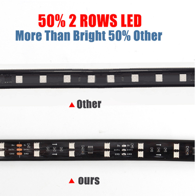 24V 5050 SMD 5A 2.4m Luces de la atmósfera interior del automóvil con mando a distancia para camioneta