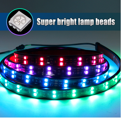 24V 5050 SMD 5A 2.4m Luces de la atmósfera interior del automóvil con mando a distancia para camioneta